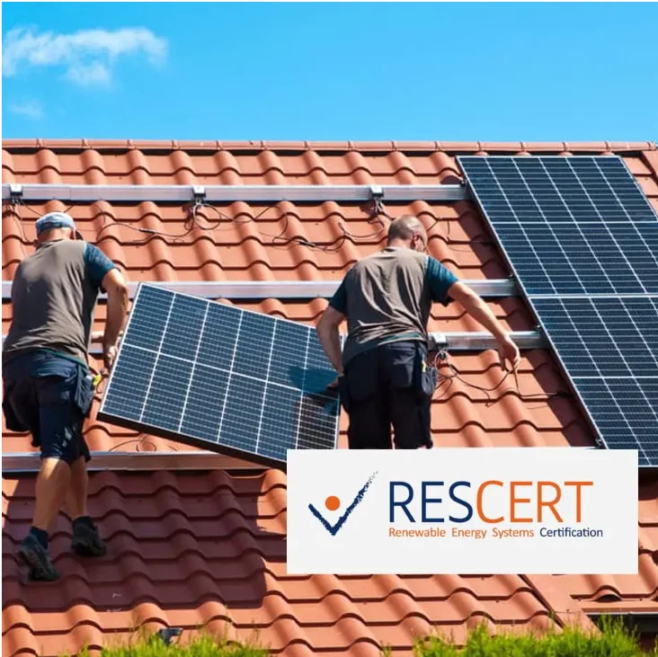 Illustratie: Word een expert in fotovoltaïsche energie met een Rescert-certificering.