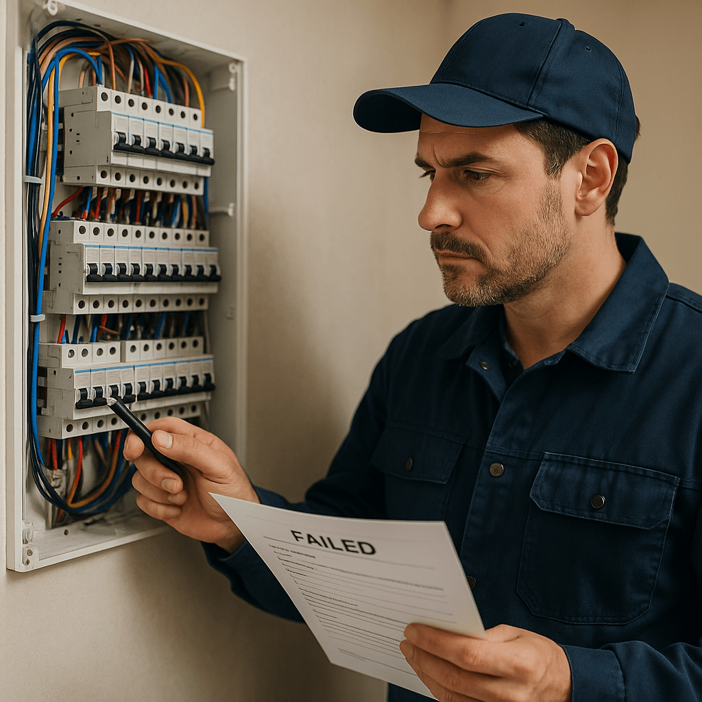 Illustration : refus après contrôle électrique