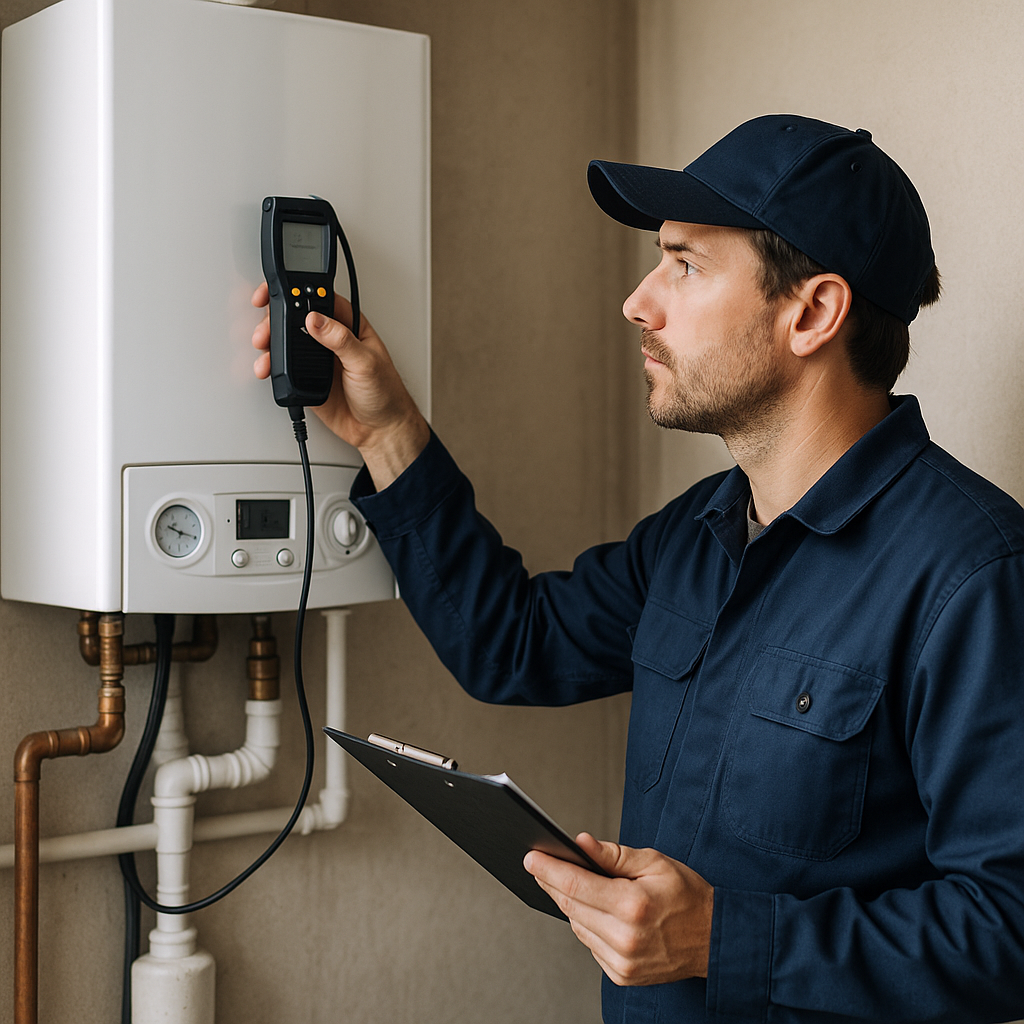 Illustration : PeB chauffage et réception chaudière