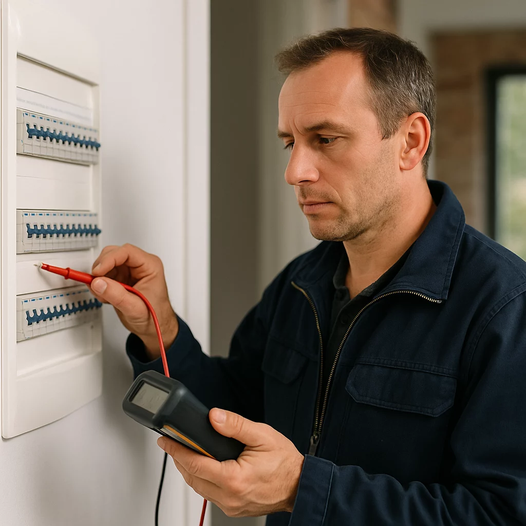 Illustration : réglementation contrôle électrique PEB