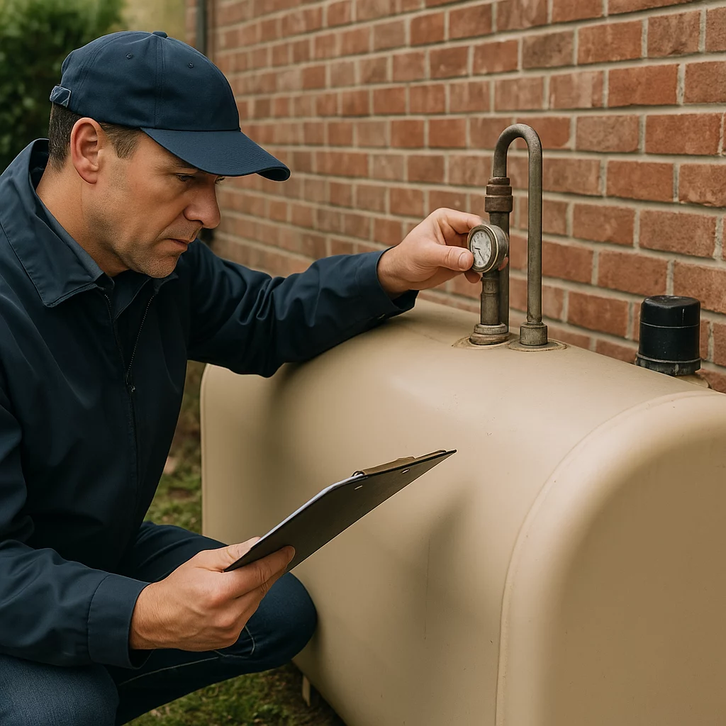 Illustration : réglementation et contrôle citerne mazout wallonie